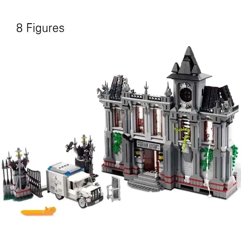 1619 PCS Arkham Asylum Breakout Building Blocks Bricks Birthday Christmas Girls Toys 07044 Compatible With10937