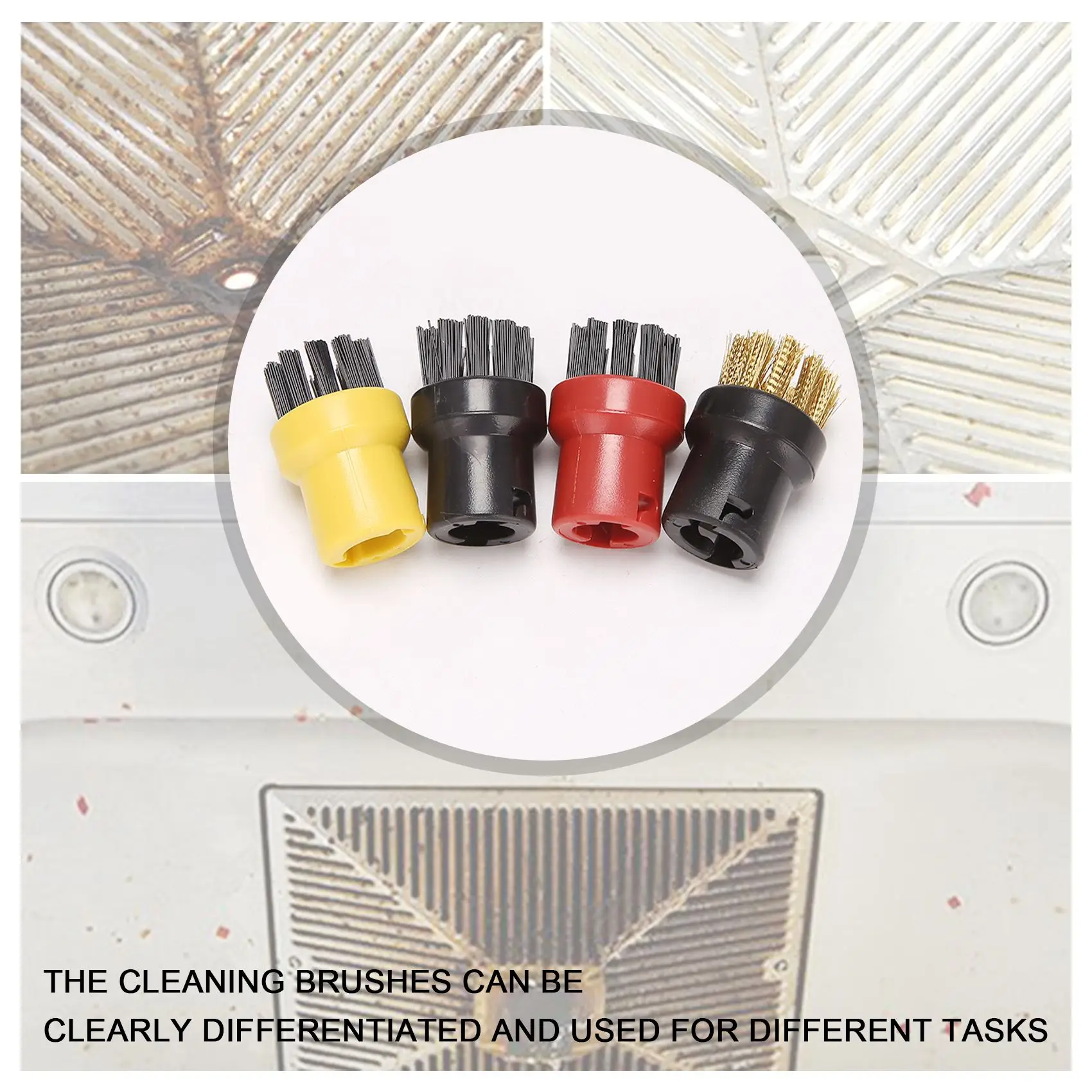 Steam Cleaner Nozzle Slit Brush Sprinkler Nozzle Head for KARCHER SC1/SC2/SC3/SC4/SC5 Steam Cleaner Slit Scrape Brush