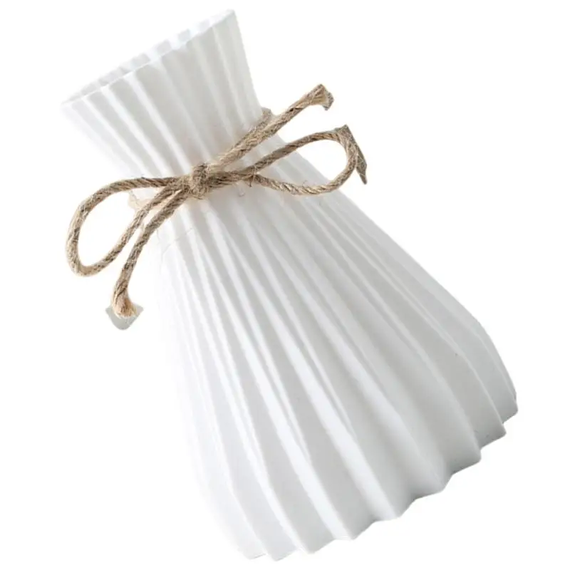 

G6KF Elegant Plastic Flower Holder Subtle Twine Texture For Contemporary & Classical