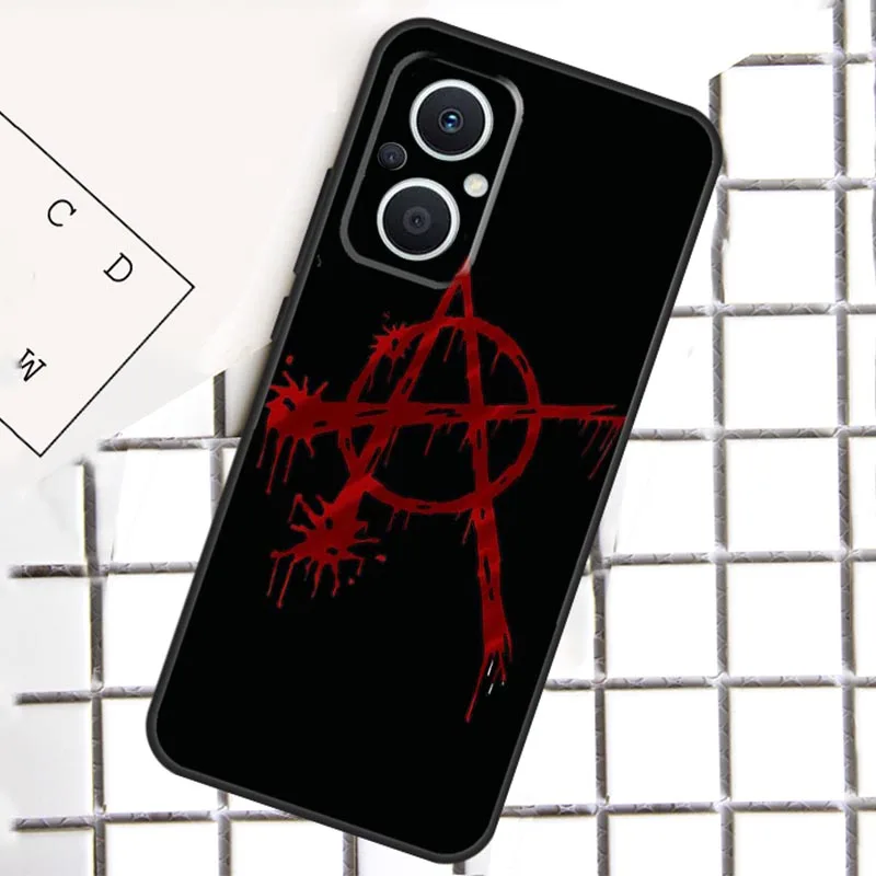 Anarchia Simbolo A Per OPPO Reno 8 7 Lite 8T 10 11 12 13 14 Pro 11F 12F 13F 14F OPPO Trova X8 X5 X6 Pro Custodia