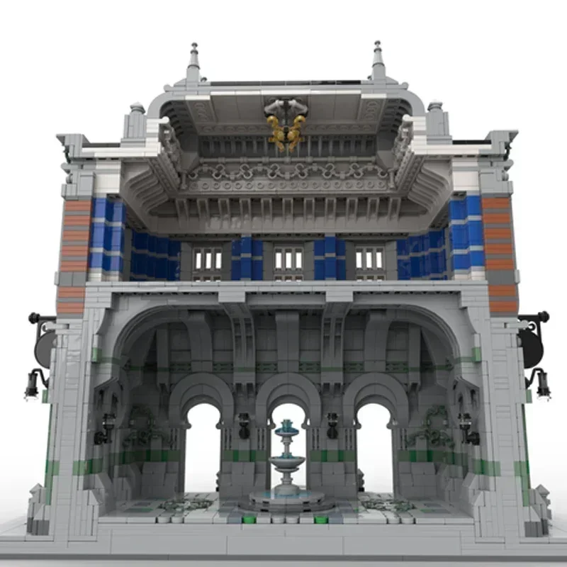 Moc Building Bricks City Street View Model London Architecture Technology Modular Blocks Gifts Toys For Children DIY Assembly
