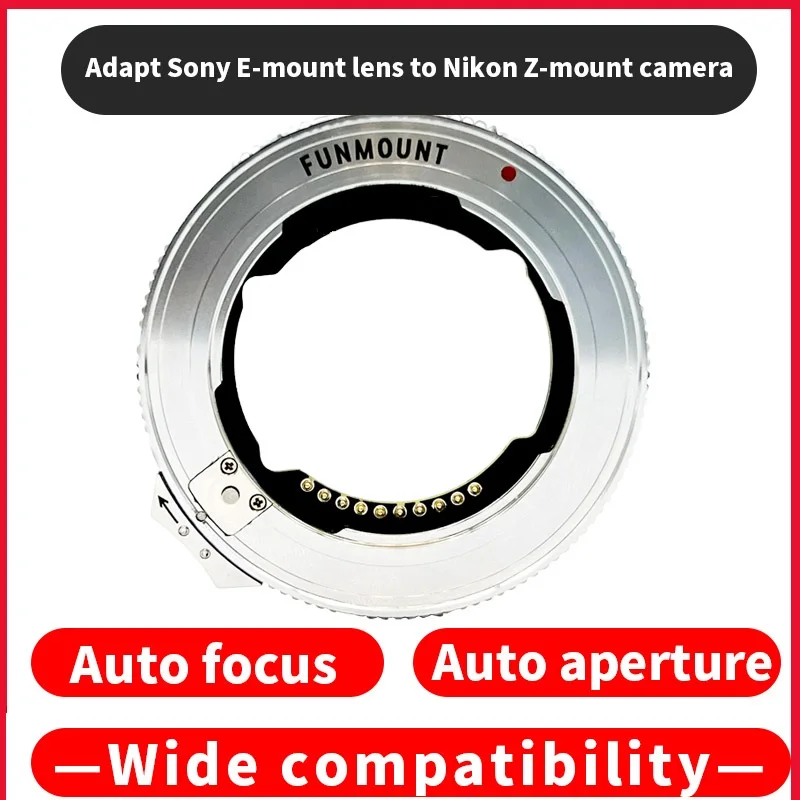 FUNMOUNT FM-ETZ AF Auto Focus Lens Adapter Ring for  FE Mount Lens to Nikon Z Camera ZFC Z50 Z5 Z6 Z7 Z6II Z7II Z9