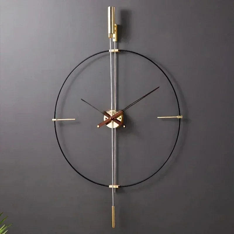 Luxury Wall Clock Minimalist Style Big  Silent with Alarm for Bedroom & Office Stylish Living room decoration  modern design