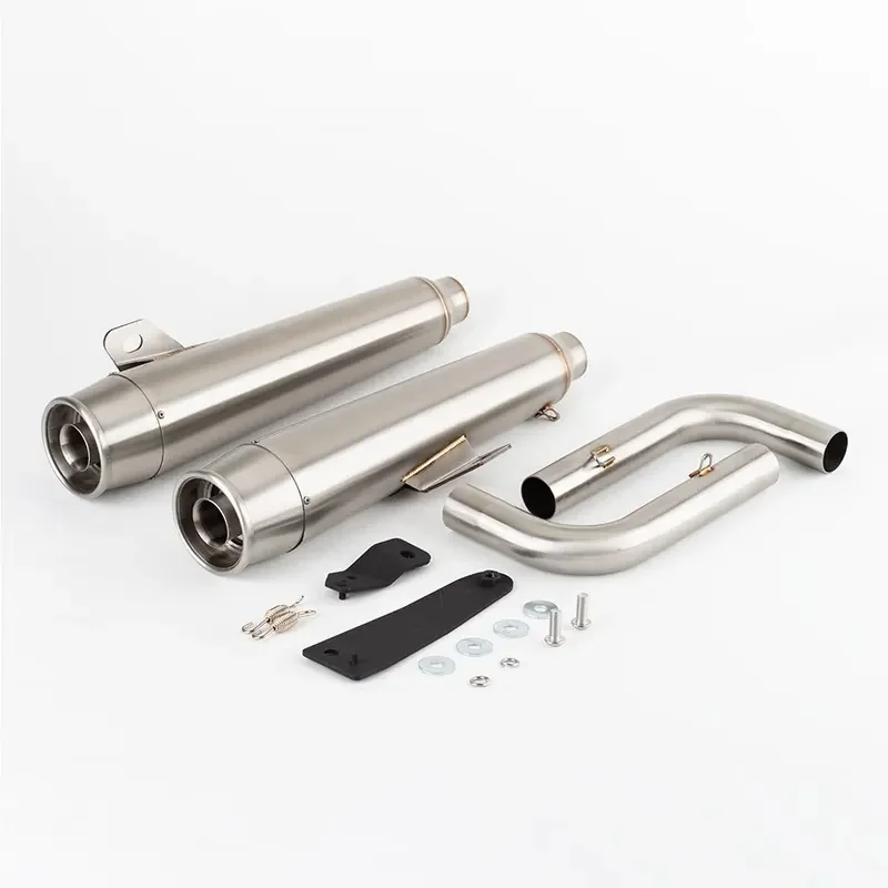 Motorcycle Escape Exhaust Muffler System Fit for Triumph Bonneville Bobber 1200 2017‑2023, Speedmaster 2021‑2023