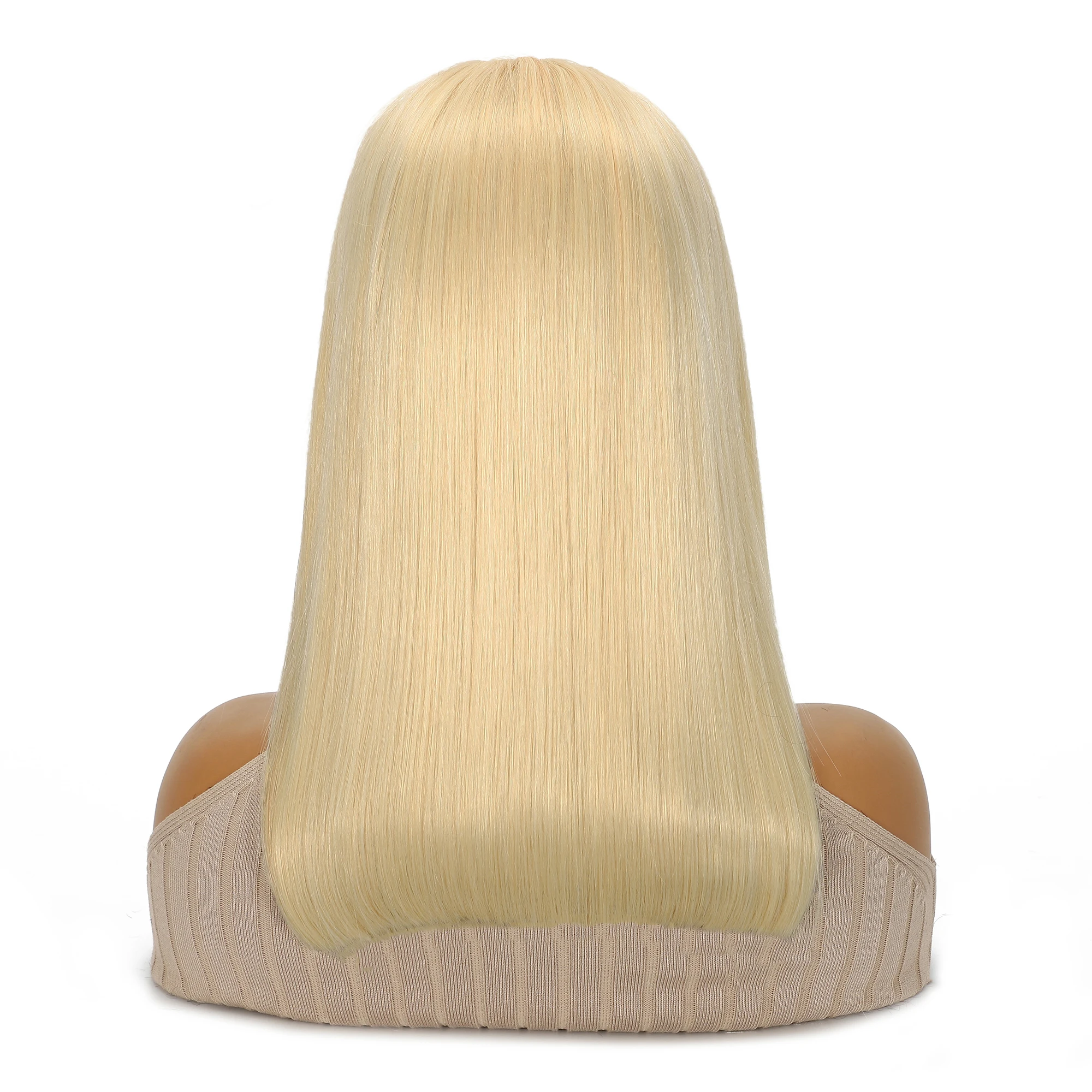 100% Remy Hair 613 Blonde Bob  - Glueless Wear And Go Human Hair Wig ulasan dan harga