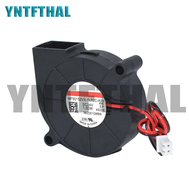 

Brand New MF50152VX-1L02C-A99 3D Printer Cooler 2PINS Fan 50*50*15MM DC24V 1.95W PWM Blower Cooling