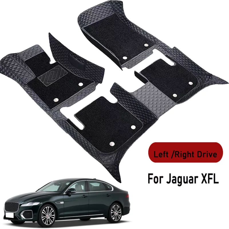 Car floor mats for Jaguar XFL 2017 2018 2019 2020 2021-2024 Customauto foot Pads automobile carpet cover interior accessories