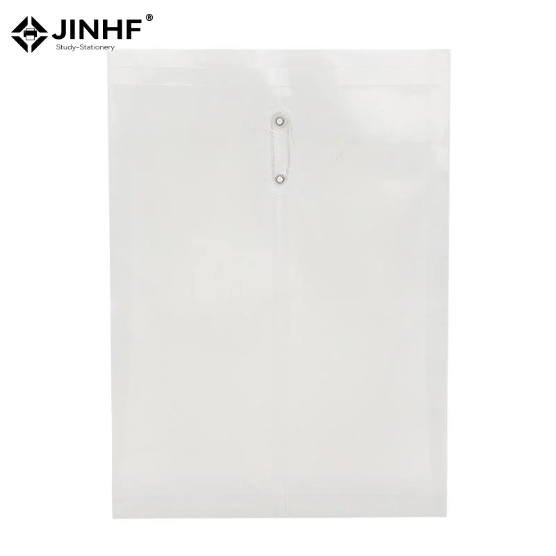 

2Pcs Envelopes With Cord Buckle, Super Thick A4 Size Plastic Folder With Extended Angle Braces,Reusable Clear Envelopes