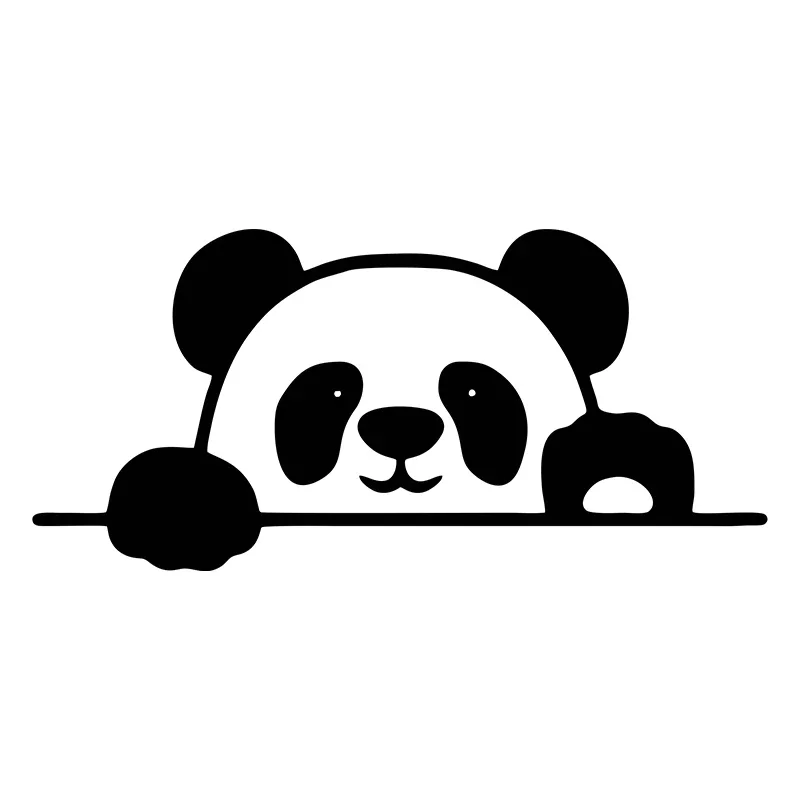 Car Stickers Cute Peeking Panda Vinyl Creative Decal Occlusion Scratch Refrigerator Air Conditioner Car Accessories