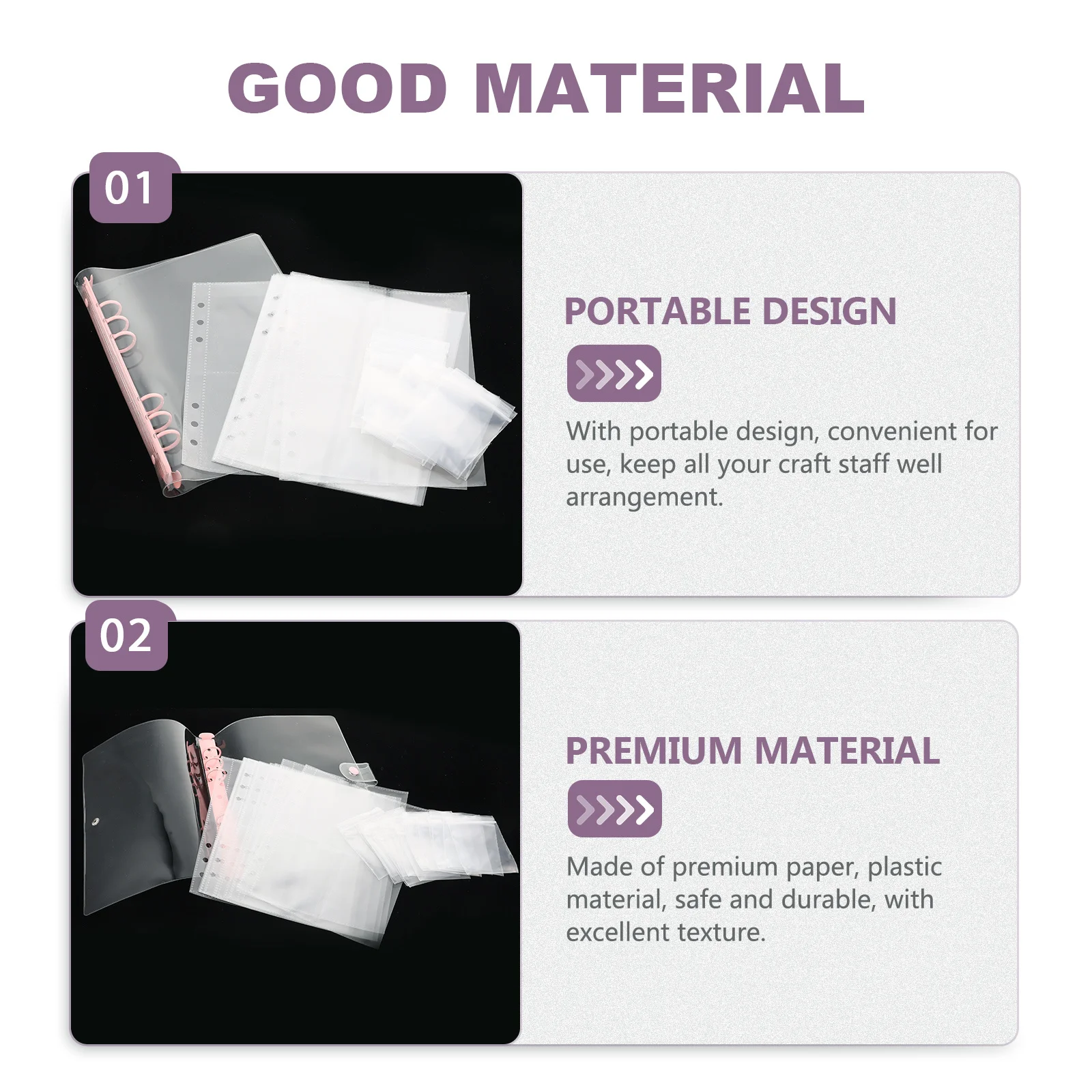 

1Set Portable Diamond Picture Beads Storage Book Bag Organizer for Crafts Supplies Diamond Storage Bag Rhinestone Organizer Book