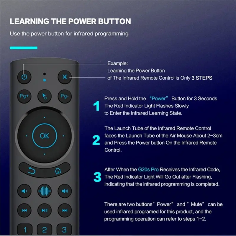 New Design~ 2Pcs G20S Pro BT Gyro Smart Voice Remote Control 2.4G Wireless Air Mouse With IR Learning For Dual Mode Android TV B