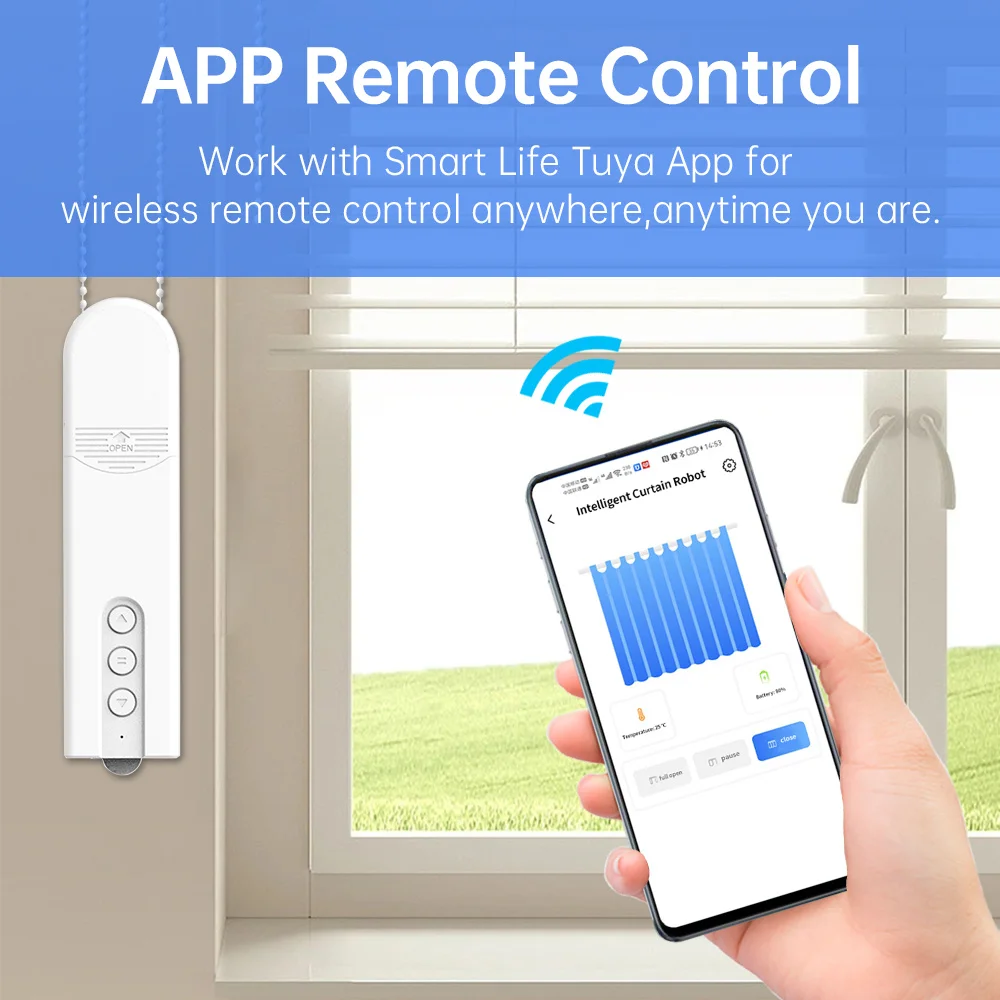 Tuya wifi DIY Smart Electric motorized chain roller blinds /Shade Drive Motor smart life APP Remote Control Alexa Google Home