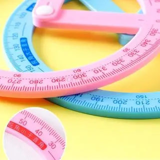 1 шт. 360 °   Демонстратор активного углового транспортира, линейка геометрического рисунка, многофункциональный прямоугольный рисунок