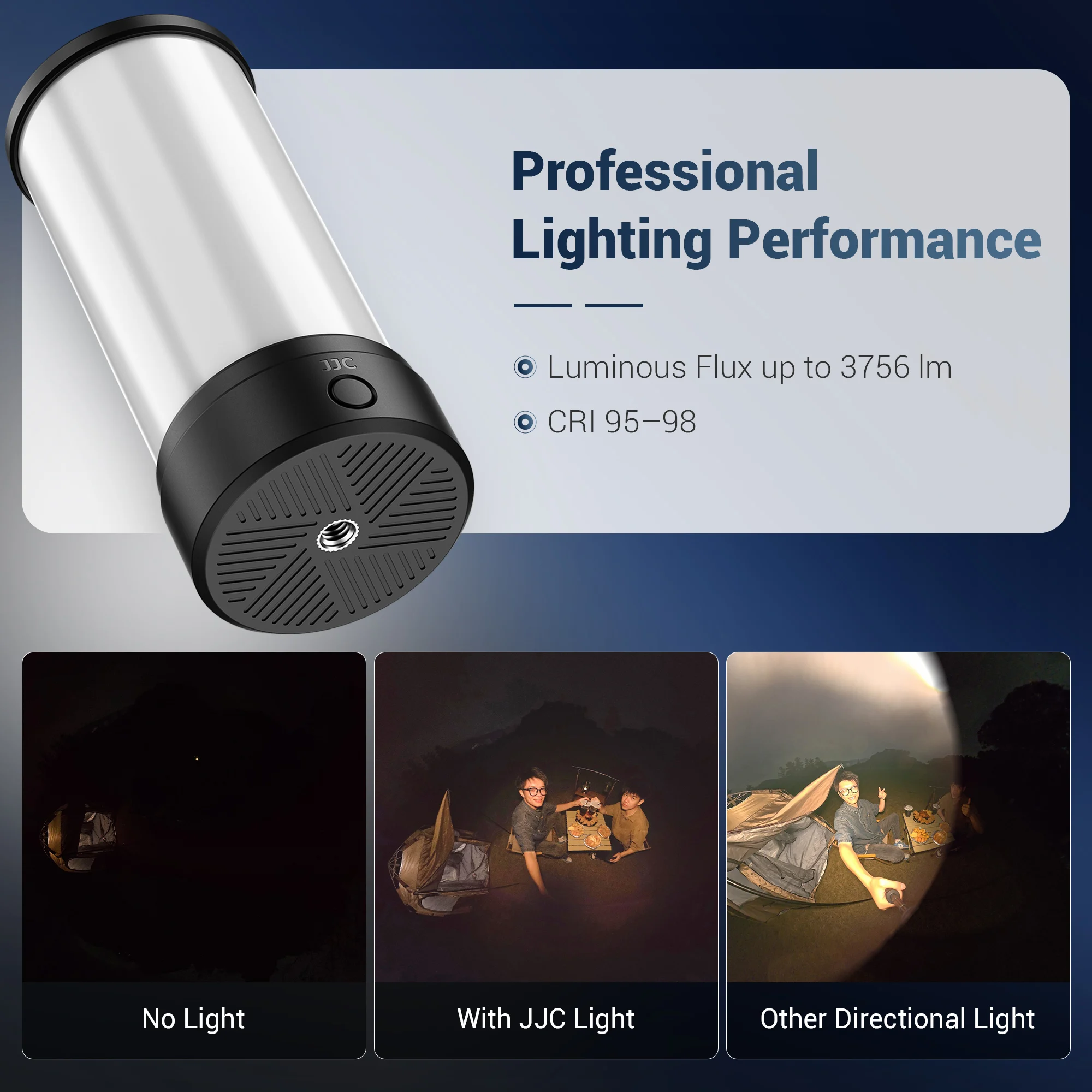 JJC 360 ° LED-Licht für Insta360 X5 X4 X3 DJI Osmo 360 Gopro MAX2 Max Panoramakamera Stativ Selfie-Stick Vlog-Zubehör – Detail 6