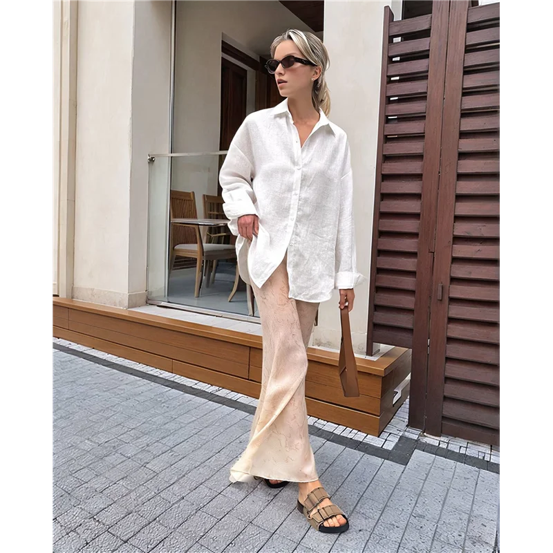 

Женская пляжная рубашка с длинным рукавом, блузки, купальный костюм, воротник на пуговицах