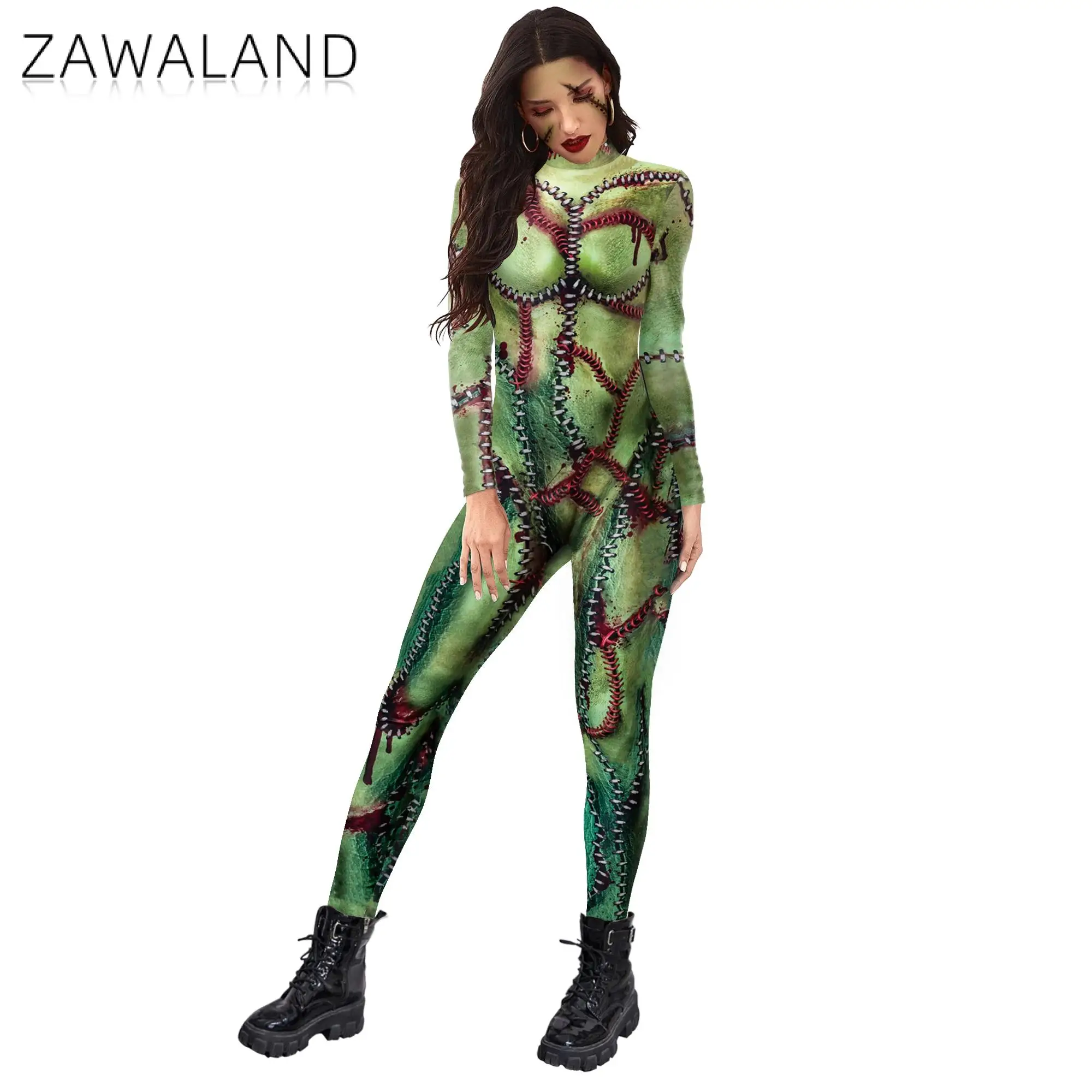 Zawaland Halloween Israel Purim Karneval Cosplay Kostüm Zentai Bodysuit Phantasie Anzug Cosplay Kostüme Outfit