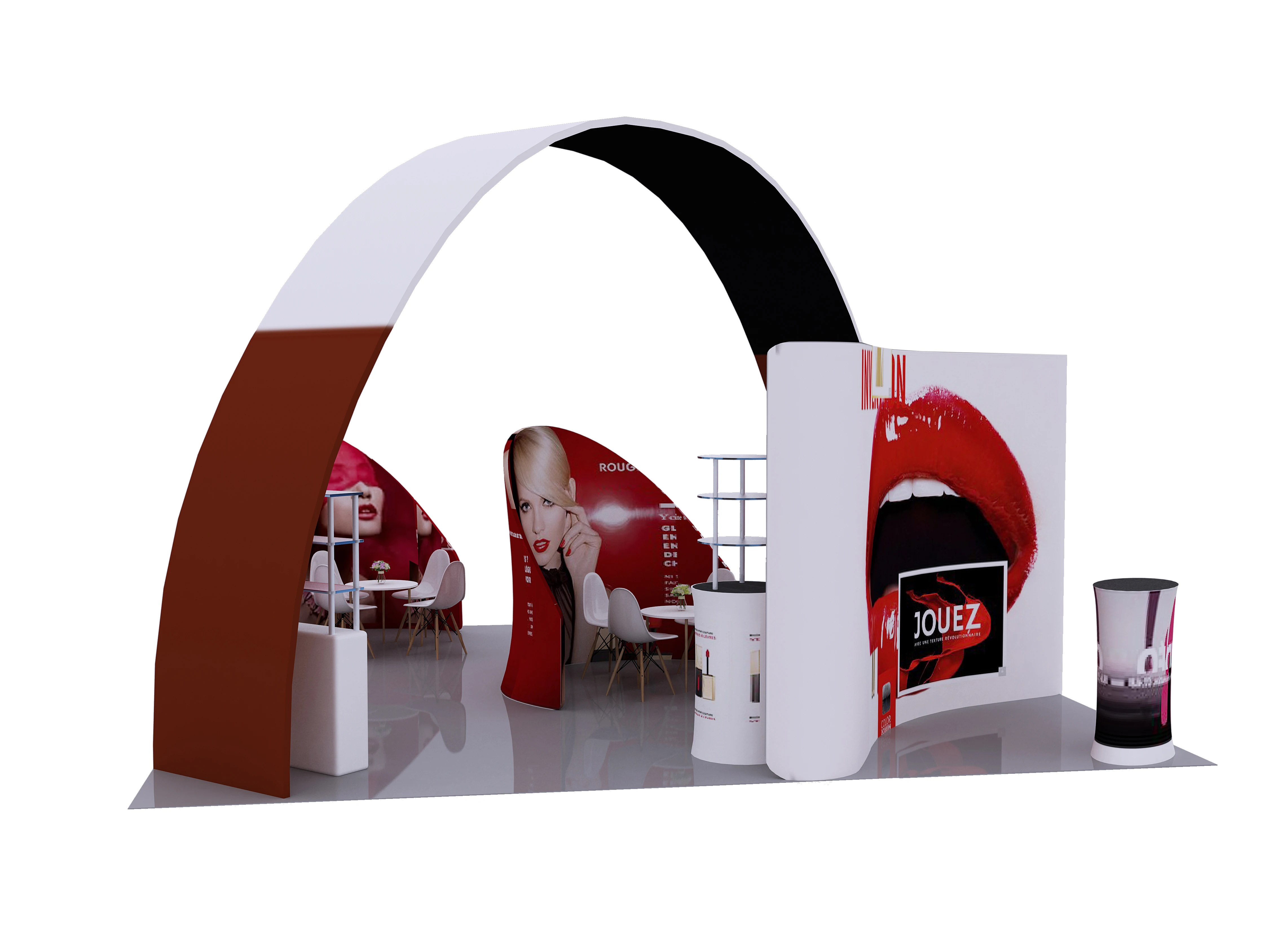 Fast To Ship Exhibition Display Tradeshow Booth 3d Trade Show Display 10x10