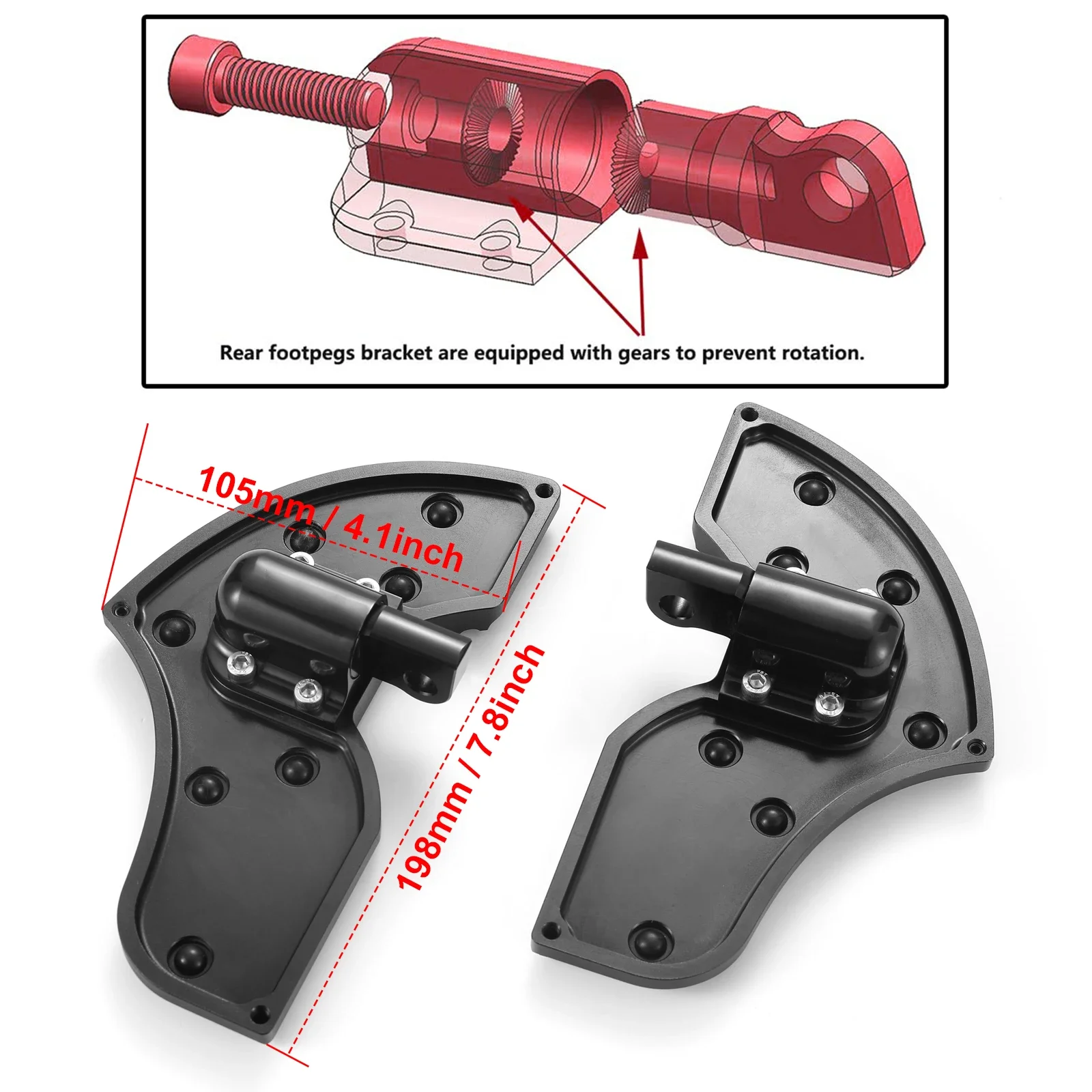 Nuovo Defiance Rider Pedane Posteriori Kit Highway Pedane Pioli per Harley Street Electra Road Glide Fltr Pedale del Freno Coperture 1980