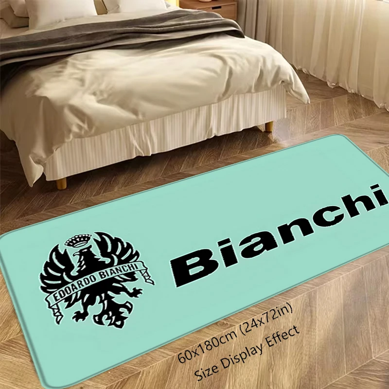 Capacho flanela bicicleta tapete b-ianchi interior pé tapetes de cabeceira cozinha corredor absorvente ideal varanda decoração
