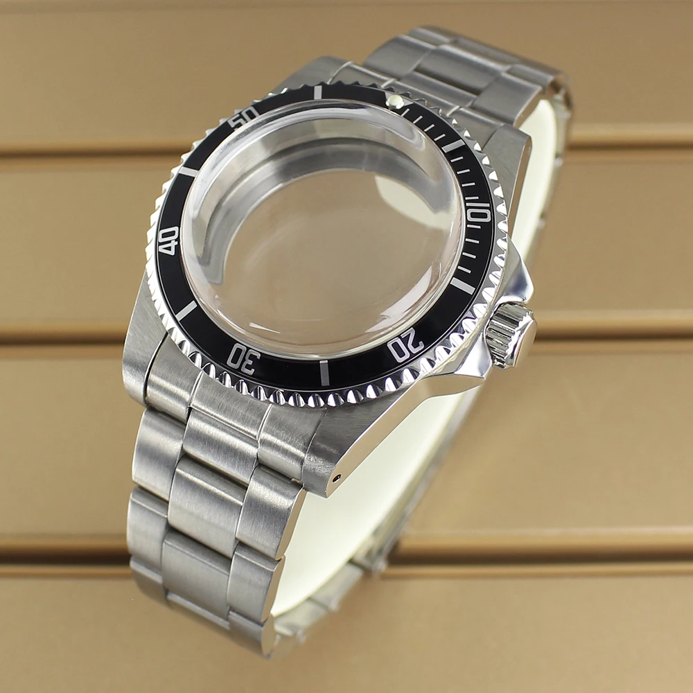 

2025 New Vintage 38MM Watch Case Repair parts Dome Acrylic Glass For NH35 NH36 NH34 Movement Uni-directional Bezel For Retro SUB