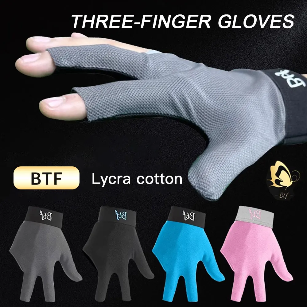 BTF Billiard gloves with fingerless high-end professional Pool gloves three-finger gloves for billiard accessories