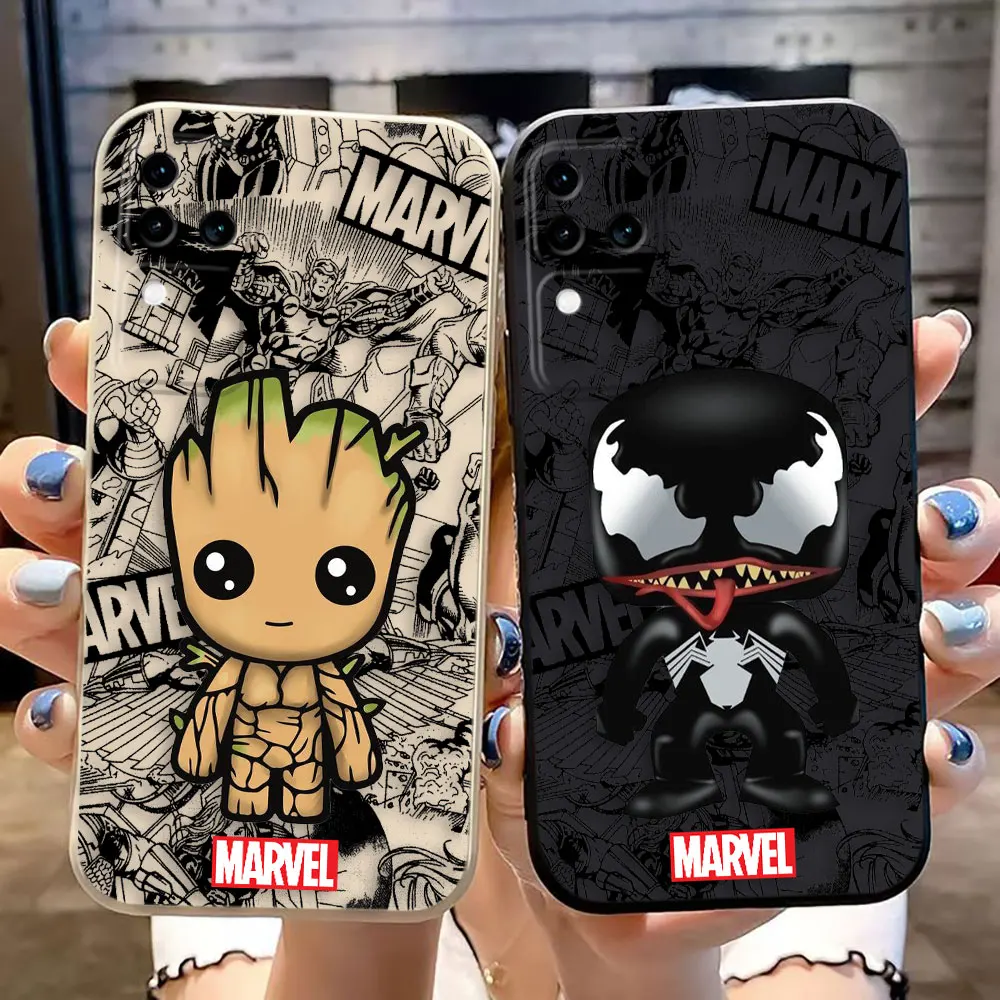 Cartoon Groot Venom Hulk Cover Phone Case For VIVO S1 S16 V15 V17 V20 V20ES V21 V23E V25 V27 V27E V29 V29E V30 V30E PRO PV23 5G