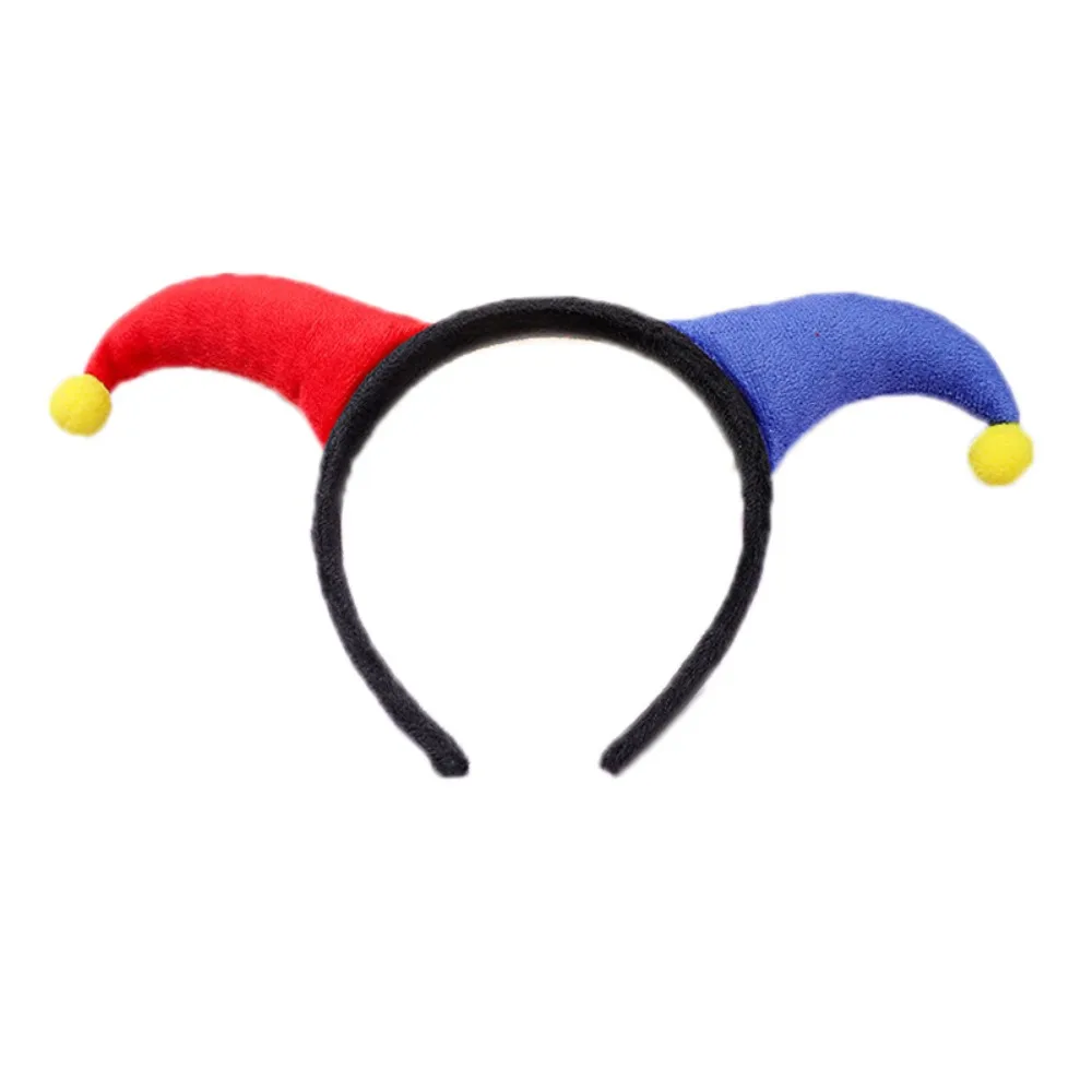 Two-color Clown Headband Exaggerated Costume Accessories Halloween Devil Horn Headpiece Cosplay Costume Props Costume Party