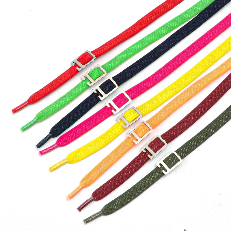 

Flat Shoelaces Without Ties 1 Second Quick on/off No Tie Shoe Laces for Sneakers Adults and Children Lazy Shoes Lace Elastic