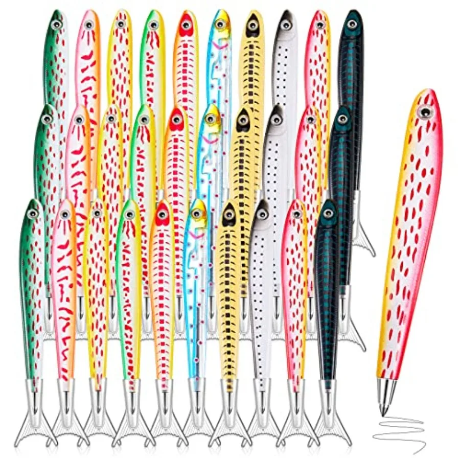 

Шариковые ручки в форме рыбок, оригинальные, милые, 0,7 мм, черные чернила, для письма, оптом, с реалистичным рыбным декором, для школы