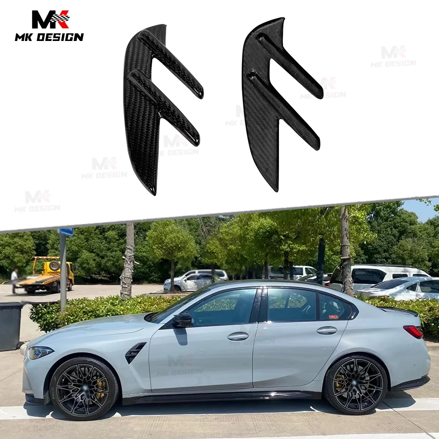 

Dry Carbon Fiber Front Fender Trim Vent Garnish for BMW G80 G81 M3 G82 G83 M4 2021-2025 Fender Trim Cover Auto Decoration