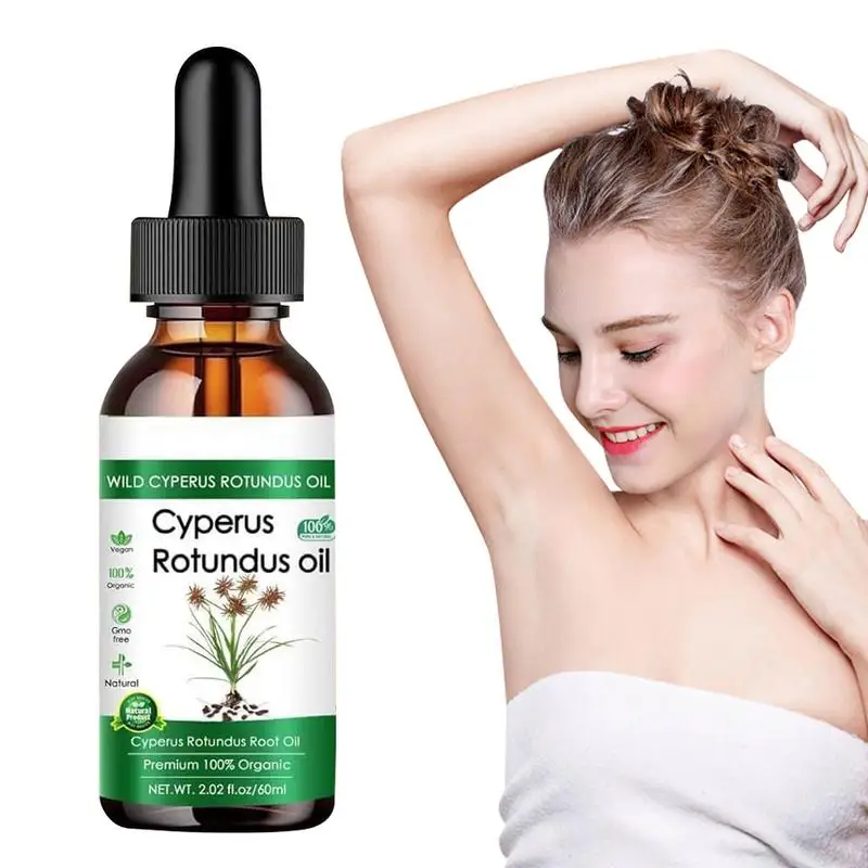 

Natural Nut Grass Oil Reduce body hair growth Scented Moisturizing Oil with Natural Ingredients Safe formula for man and woman