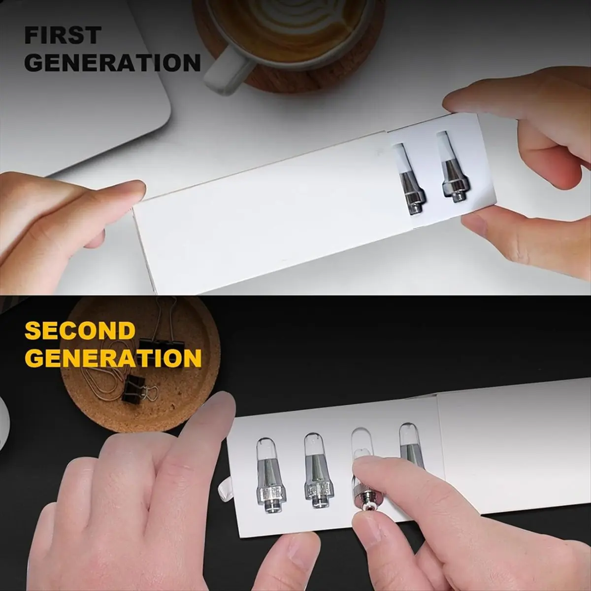 

678~Flash5PCS 2nd Generation Upgrade Ceramic Heating Head Quick Heating Tool Compatible with 510 Thread