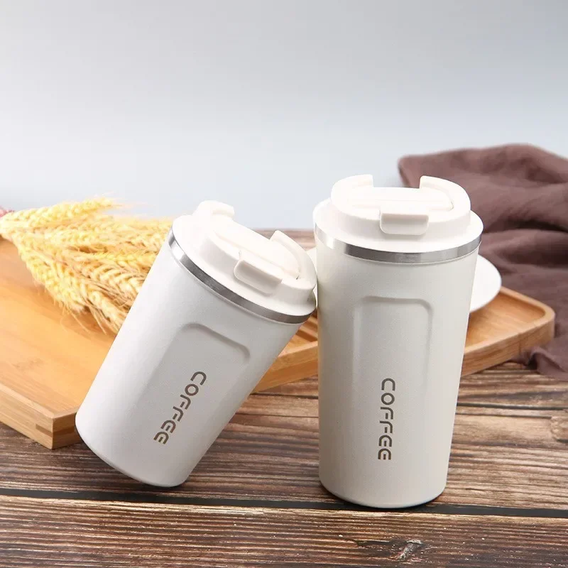 380/510ml Coffee Mug Vacuum Flasks Thermo Bottle Insulated LeakProof Heat Preservation Tumbler Portable  Double Water Cup Drinks