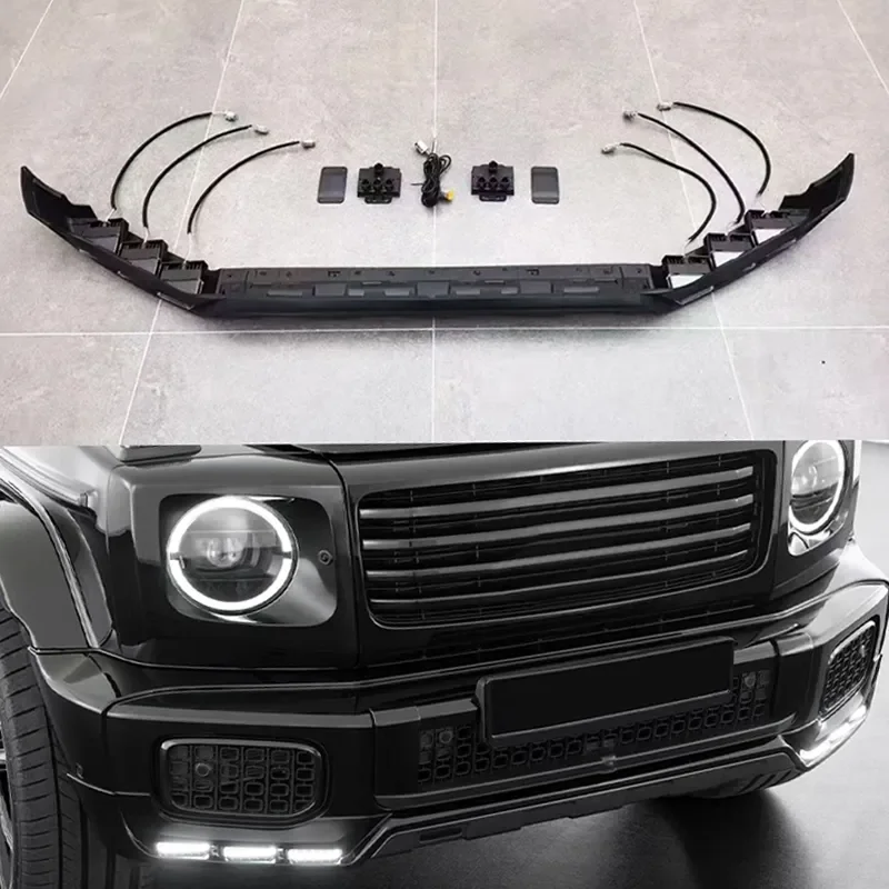 LED Front Bumper Fog Light Fender Trim for W465 G500 G450 Car Retrofit Upgrade 2019-2025