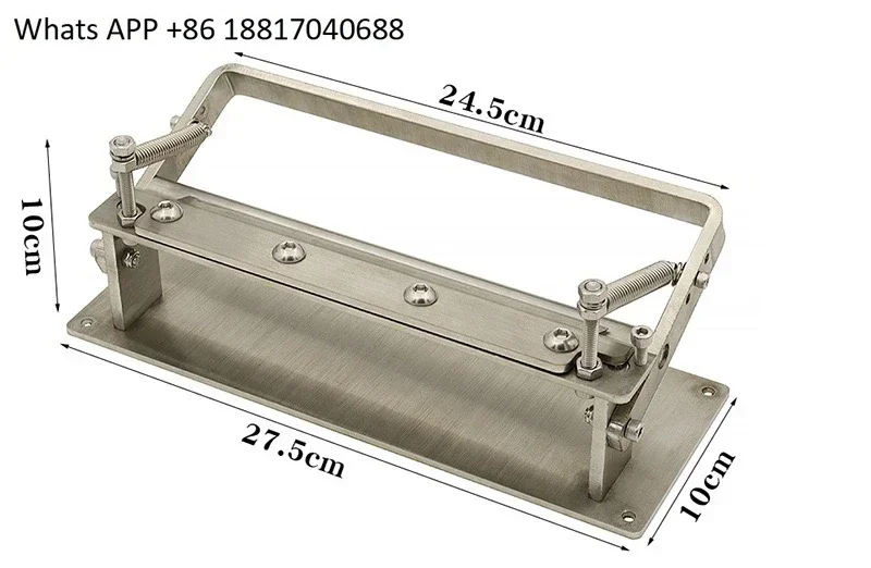 베어링 가죽 삽이 포함된 수제 스테인레스 스틸 가죽 엷게 하는 기계