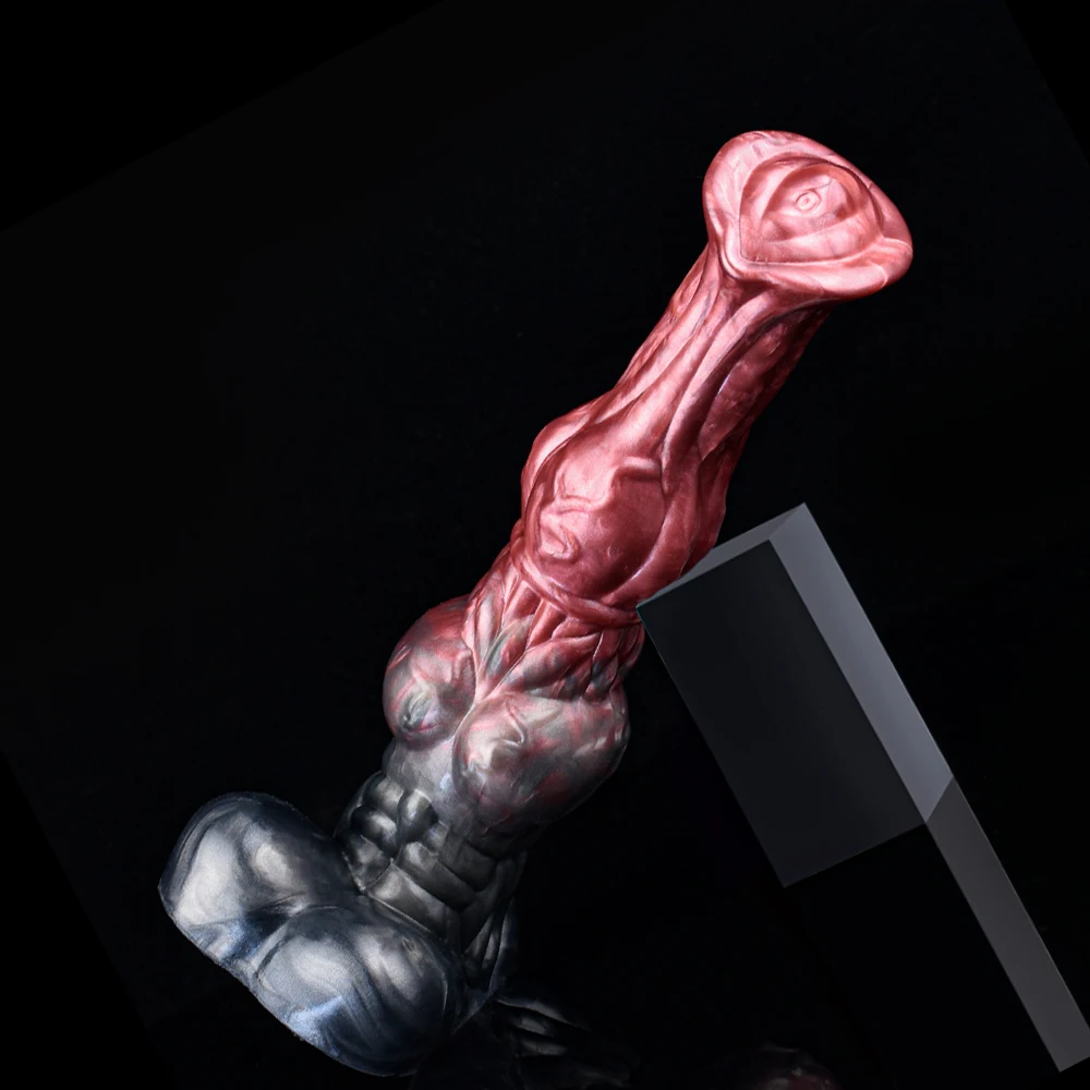 NNSX Silicone Horse Dildo Long Penis Anal Plug Huge Knot G-spot Vaginal Stimulator with Suction Cup Adult Sex toy for Women Men view 3