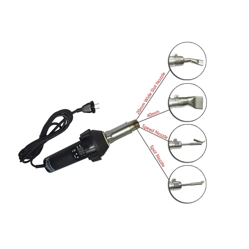 Сварочный аппарат для пластика Ручной промышленный ручной экструдер Горячее воздушное тепловая сварка