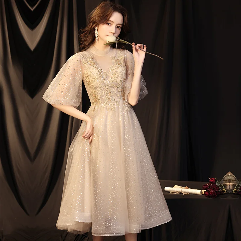

Elegant Fashionable Evening Gown New 2026 Maid of Hostess Celebrity Spring Ball Gown Wedding Dress Chinese Production