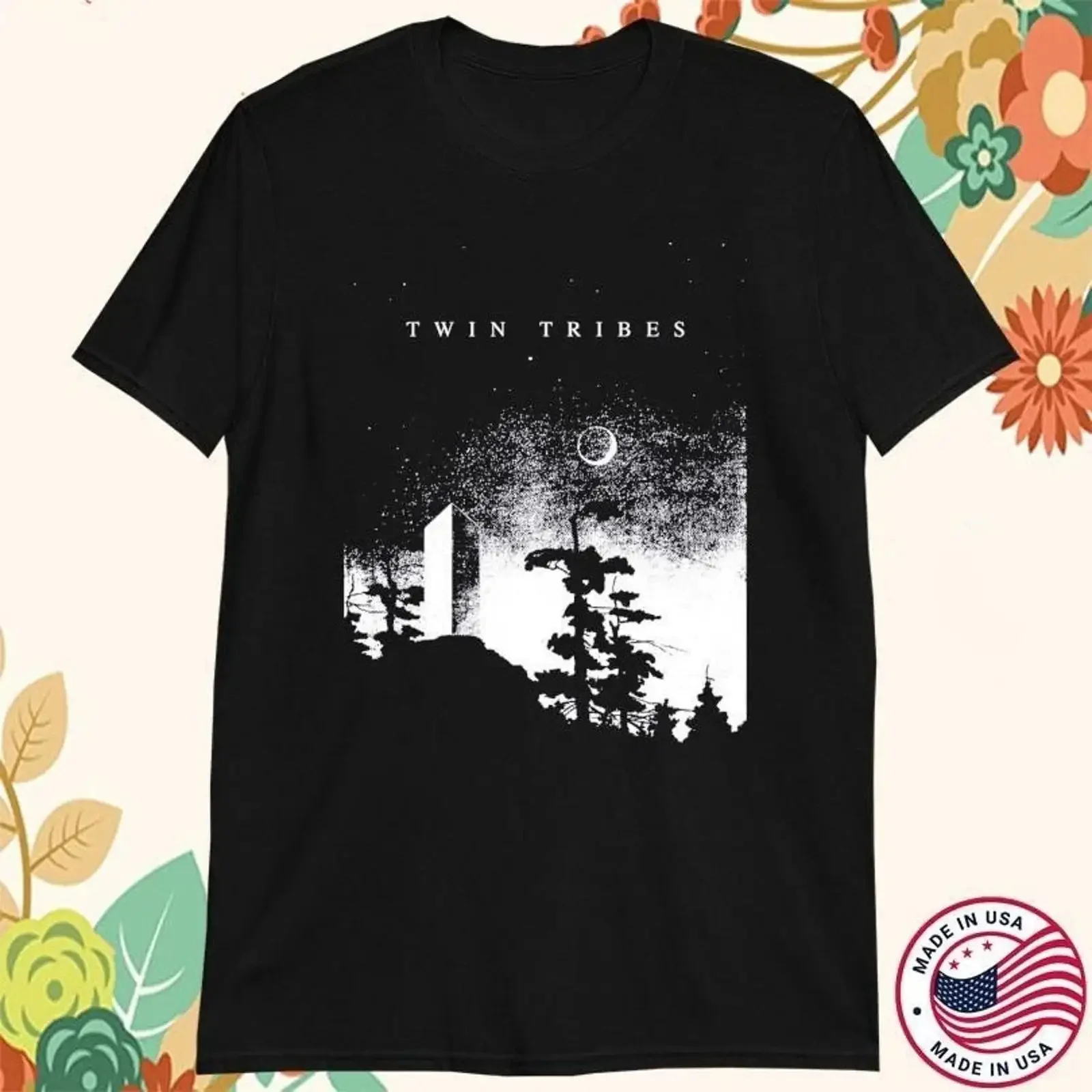New Twin Tribes Band Monolith Album Cotton Black S 5XL T Shirt BT446 vintage Washed Top For Everyday Wear Casual Versatile
