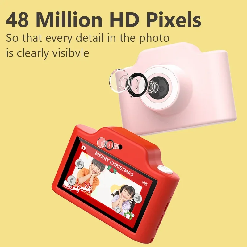 Children's Camera Mini HD Video Intelligent Shooting Children's Digital Camera Sports Toy Gift Christmas Present For Kids Girls