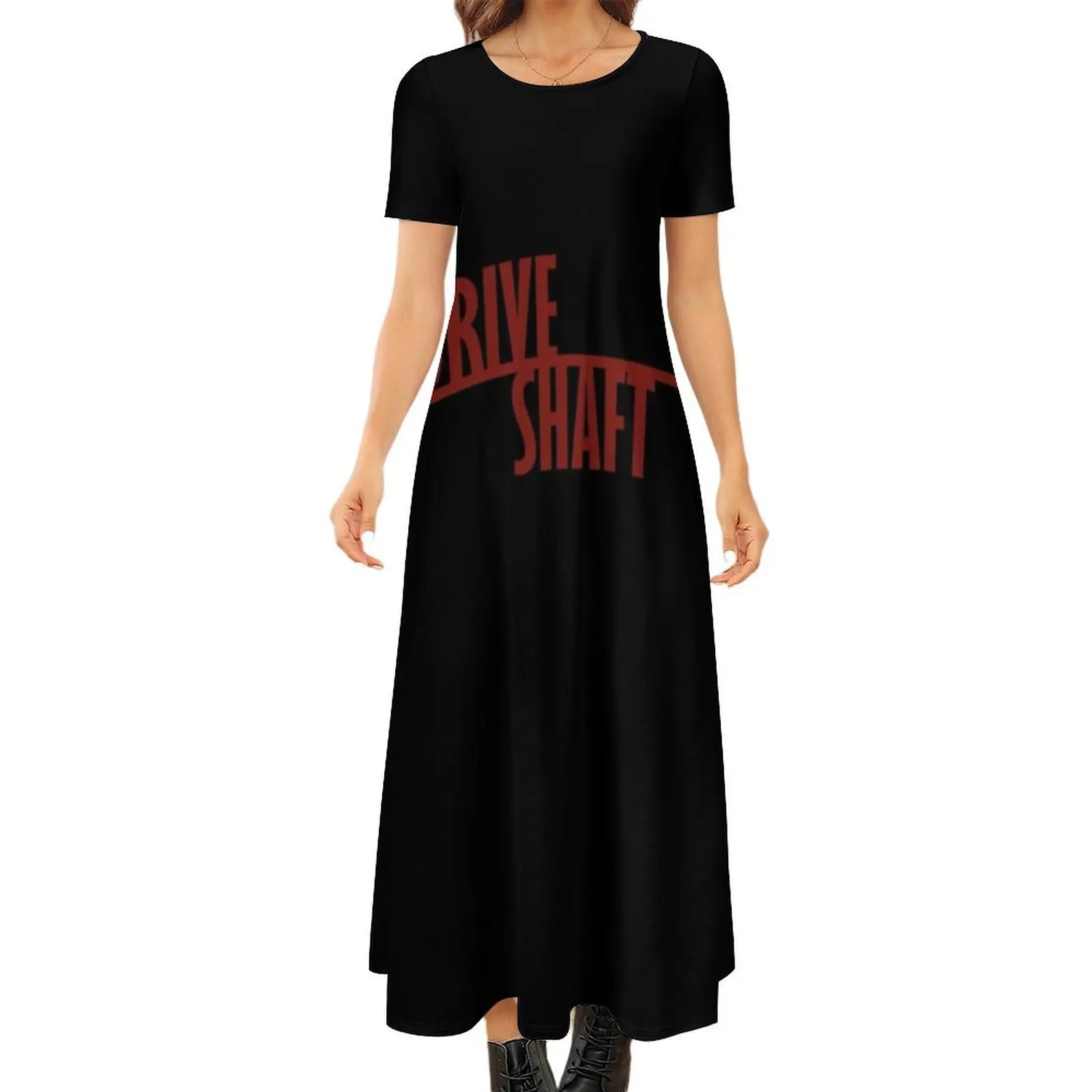 

LOST: Drive Shaft Round Neck Short Sleeve Dress women"s summer dress 2024 Female dress dresses with long sleeves