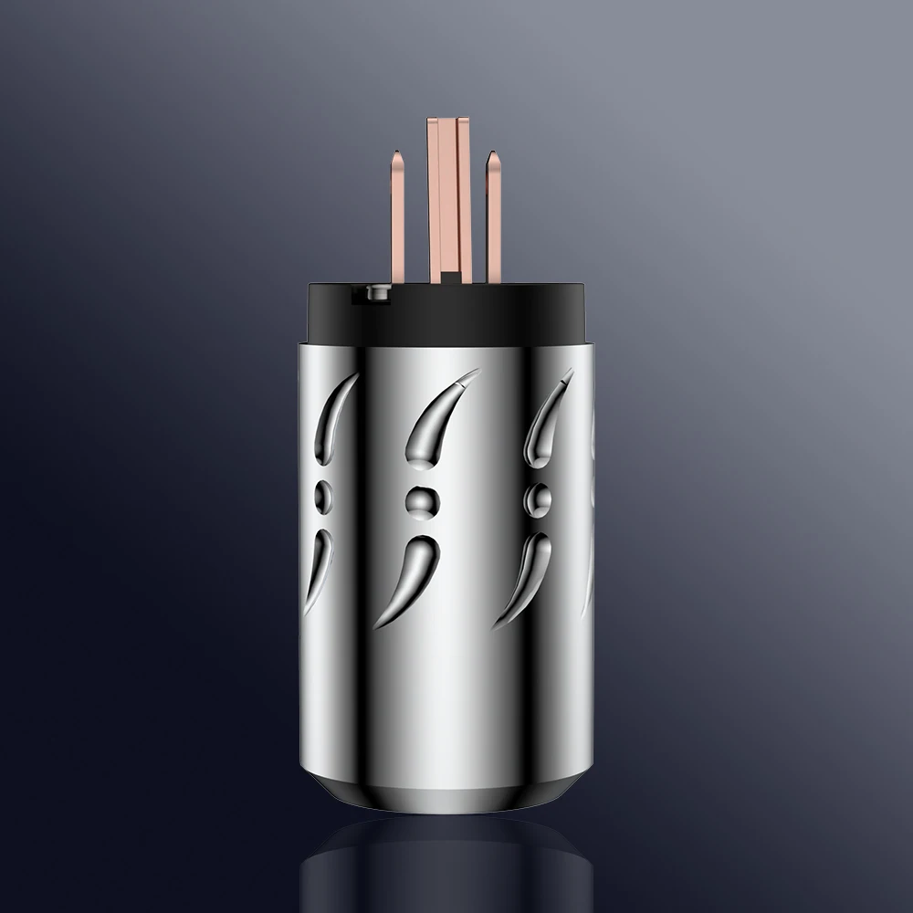 Viborg X Hif Audio-Connecteur de câble d'alimentation en alliage de cuivre pur, version américaine, prise d'alimentation, 20mm, 1 paire