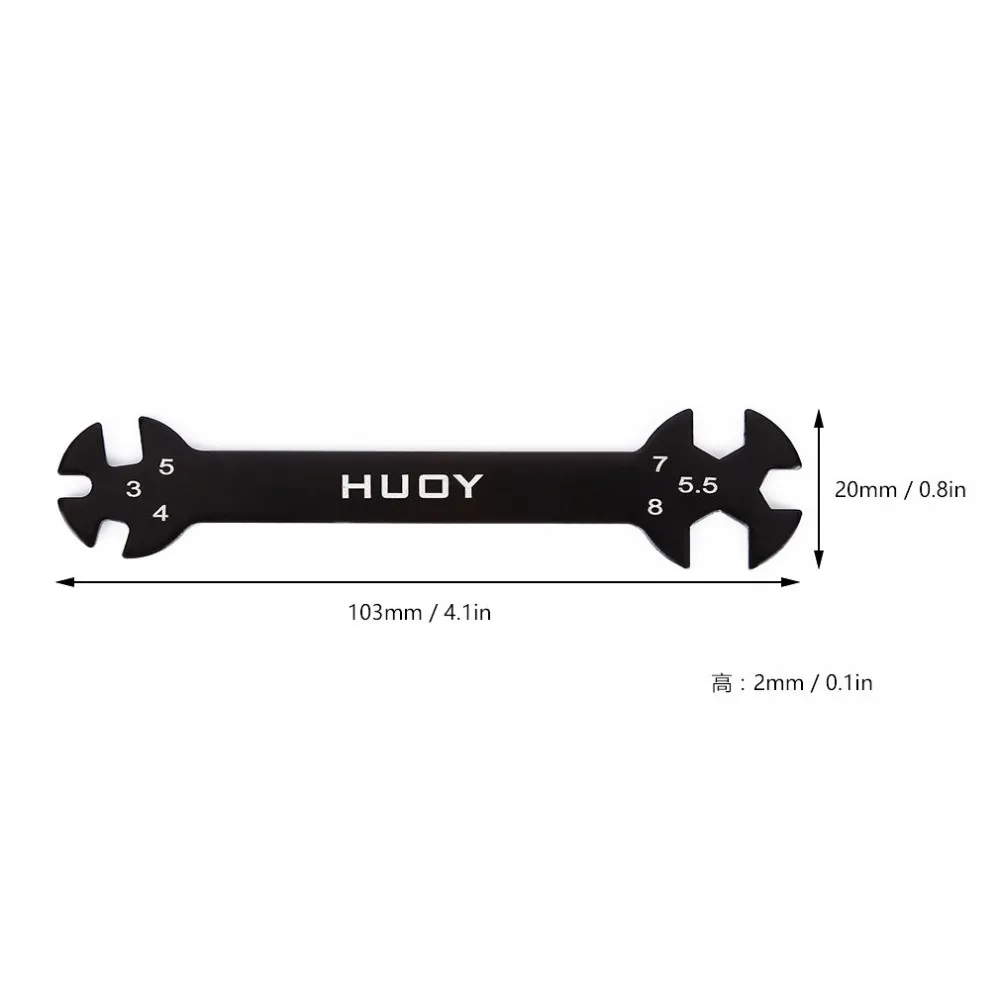 6 in 1 RC Hudy Special Tool Wrench for Mounting RC Drone Car Boat 3/4/5/5.5/7/8MM Turnbuckle and Nut