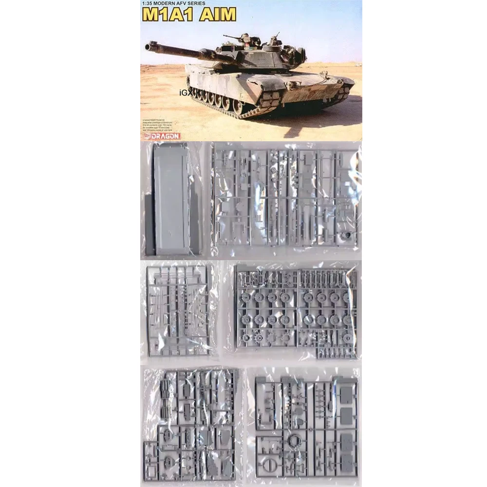 

DRAGON 3535 1/35 Scale US M1A1 Main Battle Tank (Gulf War) DS Track Military Hobby Plastic Model Building Assembly Kit Gift