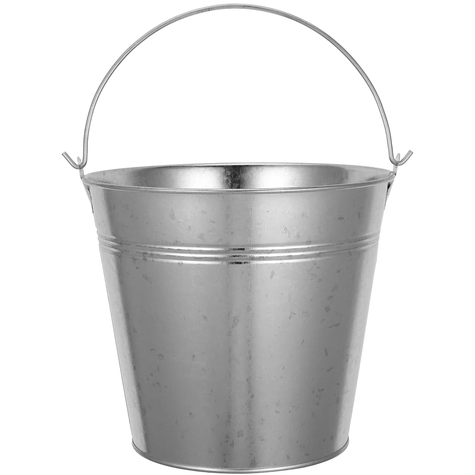 Steel Drum Practical Bucket Water Metal Buckets with Handle Flower Arrangement Iron Sheet Pail Small Plant