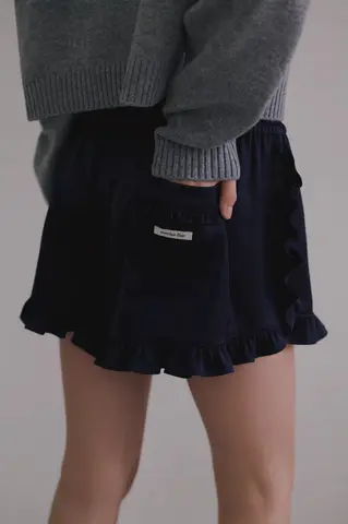 귀여운 반바지 여성복 팬츠 직선형 자연 허리 반바지 귀여운 다목적 실크 리본 나무 끈 반바지 반바지 팬츠 반바지