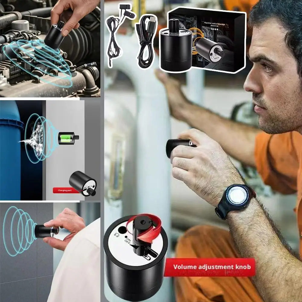 High Sensitive Water Leak Detector Accuracy Practical Multi-functional Sound Detector Compact Quickly Located