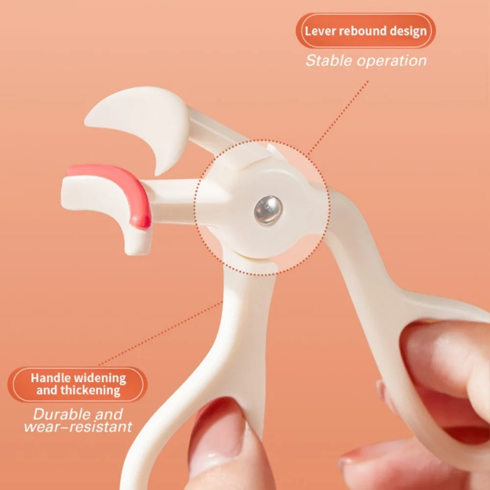 Lasting Portable Stainless Steel Wide-angle Local Eyelash Curler with Silicone Pad Curling False Lash Aid Clip Eye Beauty Tools