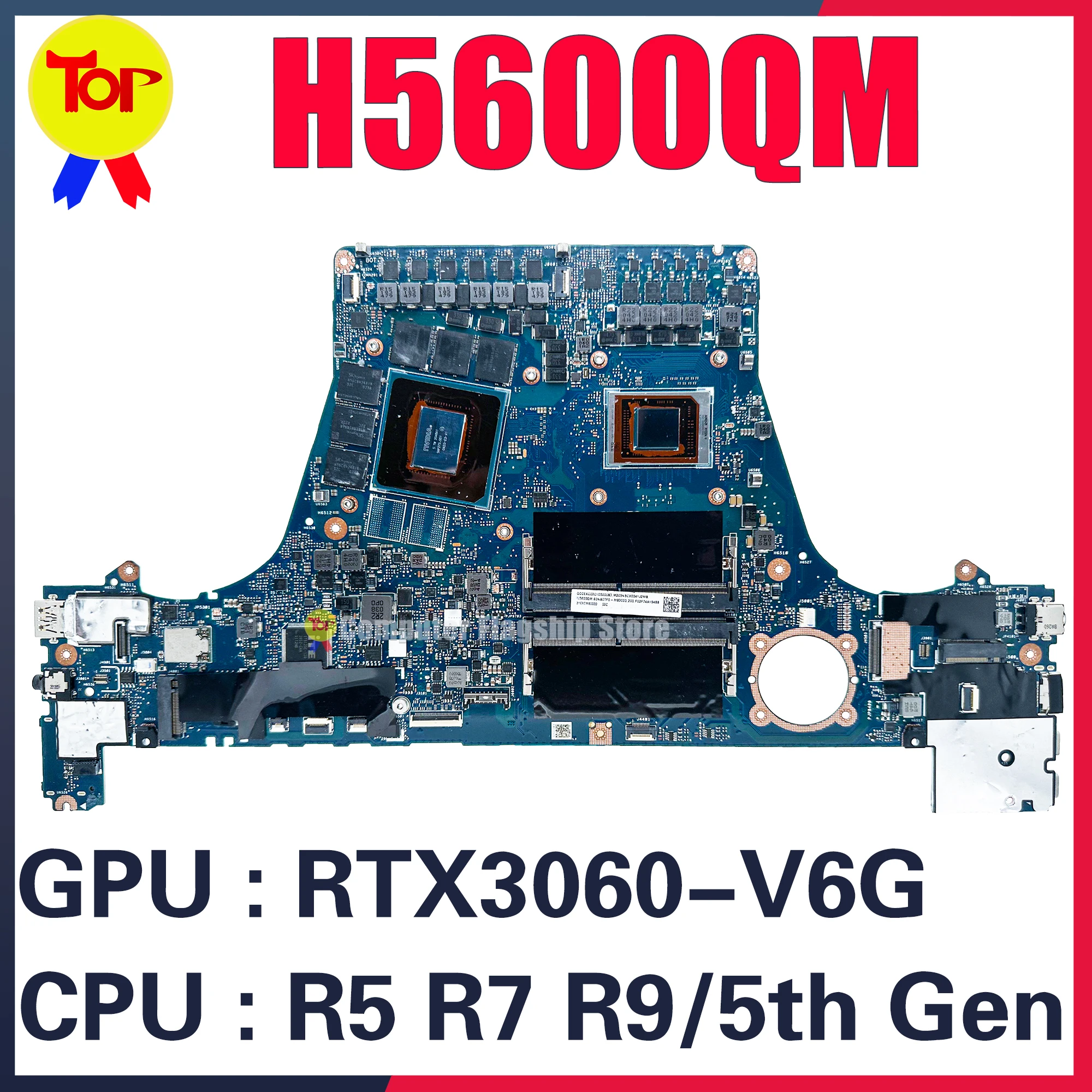 KEFU H5600Q Mainboard For ASUS H5600QM H5600QR HM5600QM HM5600QR JM5600QR JM5600QM Laptop Motherboard R5 R7 R9 RTX3060 RTX3070