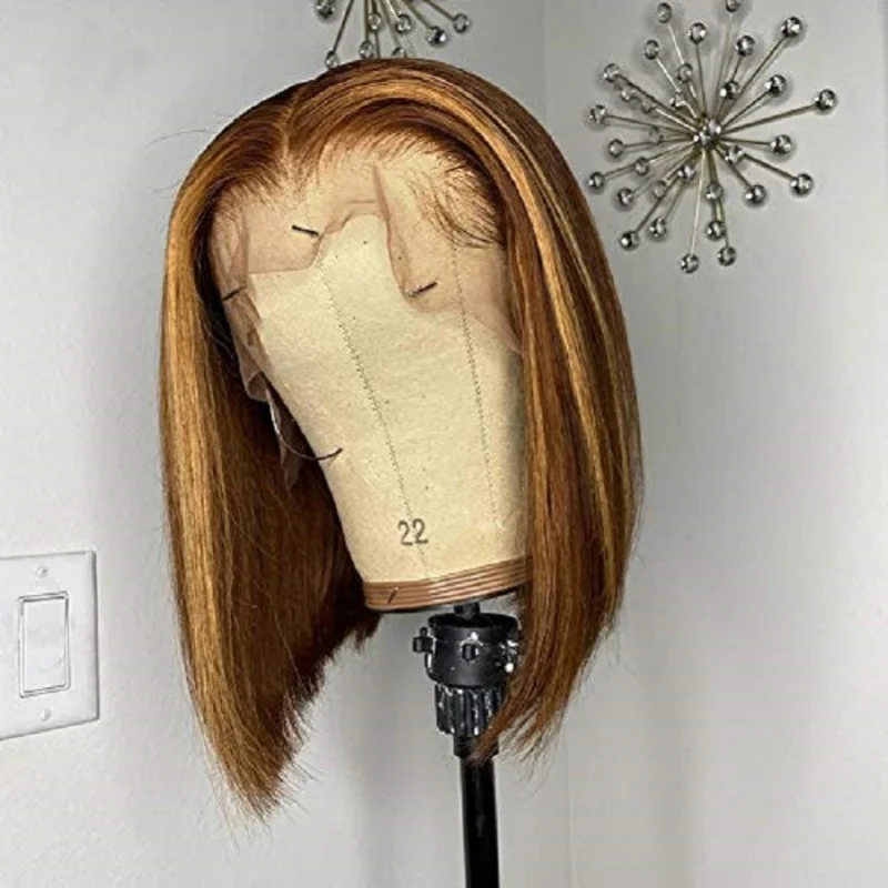 

European and American fashion , middle-parted bobo for women, high-temperature synthetic fiber full head wigs